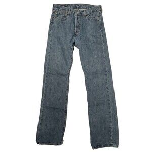 Levi’s 501 Jeans Men’s Size 32”x36” Medium Wash Button Fly Straight